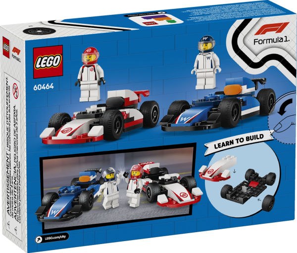 LEGO City Formula 1 F1® Williams Racing & Haas F1® Race Cars 60464