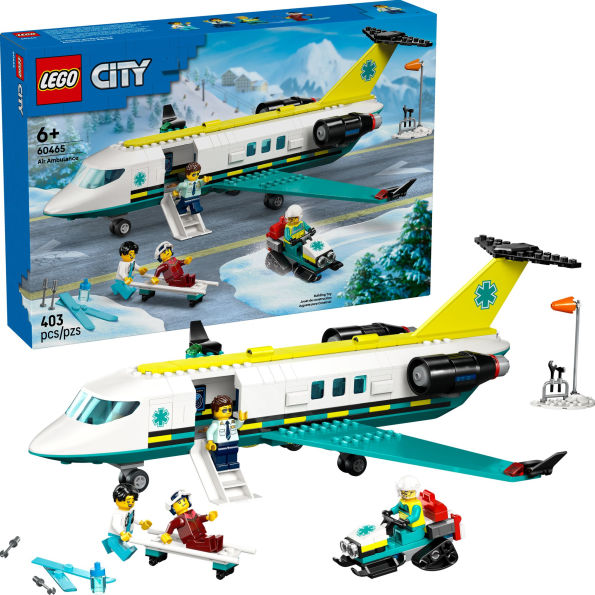 LEGO City Big Vehicles Emergency Air Ambulance Airplane 60465