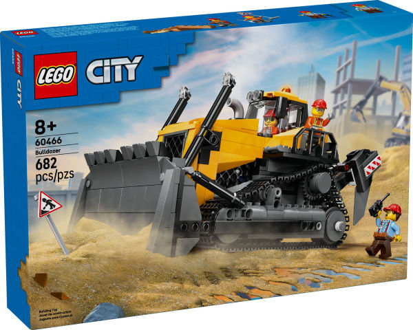 LEGO City Big Vehicles Yellow Bulldozer 60466