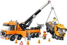 Alternative view 2 of LEGO City Big Vehicles Heavy-Duty Recovery Tow Truck with Crane 60467