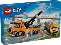 Alternative view 6 of LEGO City Big Vehicles Heavy-Duty Recovery Tow Truck with Crane 60467