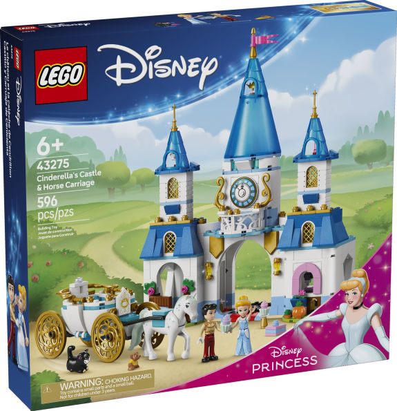 LEGO Disney Princess Cinderella's Castle & Horse Carriage 43275