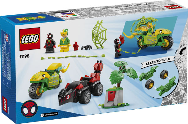 LEGO Spidey Spin and Electro Dinosaur Vehicle Chase 11198