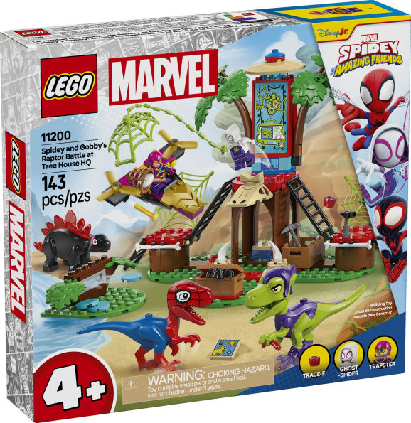 LEGO Spidey Spidey and Gobby's Raptor Battle at Tree House HQ 11200