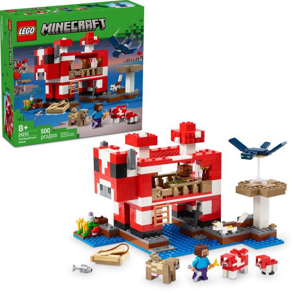 LEGO Minecraft The Mooshroom House 21270