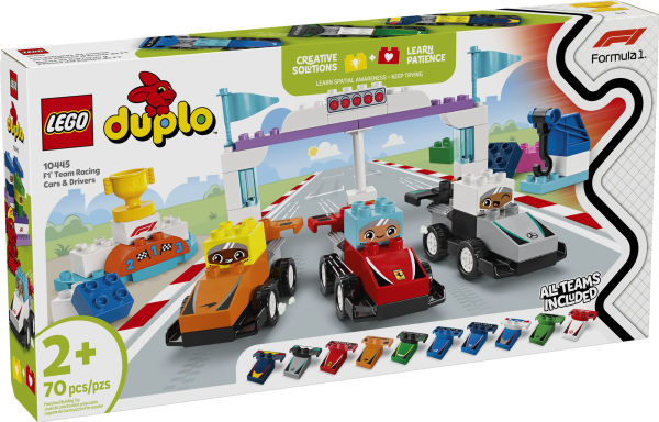 LEGO DUPLO Town F1® Team Race Cars & Drivers 10445