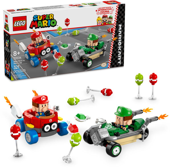 LEGO Super Mario Mario Kart Baby Mario vs. Baby Luigi 72034