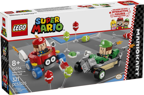 LEGO Super Mario Mario Kart Baby Mario vs. Baby Luigi 72034