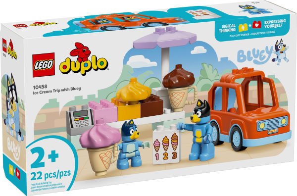 LEGO DUPLO Bluey Ice Cream Trip with Bluey 10458