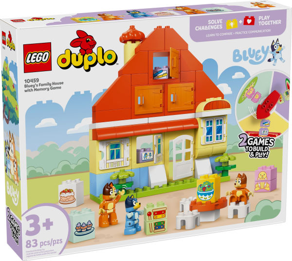 LEGO DUPLO Bluey Bluey's Family House with Memory Game 10459
