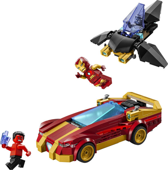 LEGO Super Heroes Marvel Iron Man Car & Black Panther vs. Red Hulk 76310