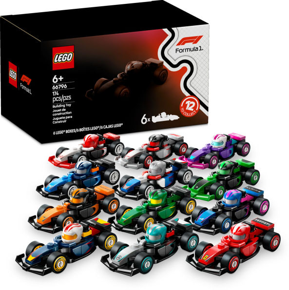 LEGO Minifigures F1 Collectible Race Cars 6 Pack 66796