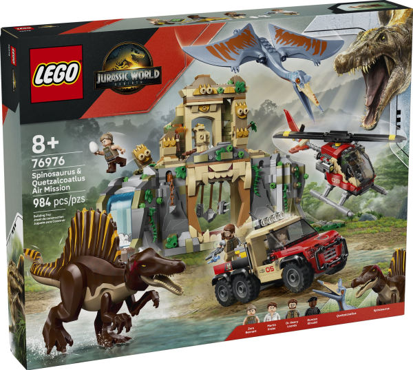 LEGO Jurassic World Spinosaurus & Quetzalcoatlus Air Mission 76976