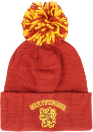 Title: Harry Potter Gryffindor Cuffed Beanie with Pom and Embroidered Details