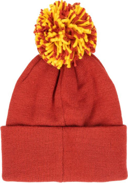 Harry Potter Gryffindor Cuffed Beanie with Pom and Embroidered Details