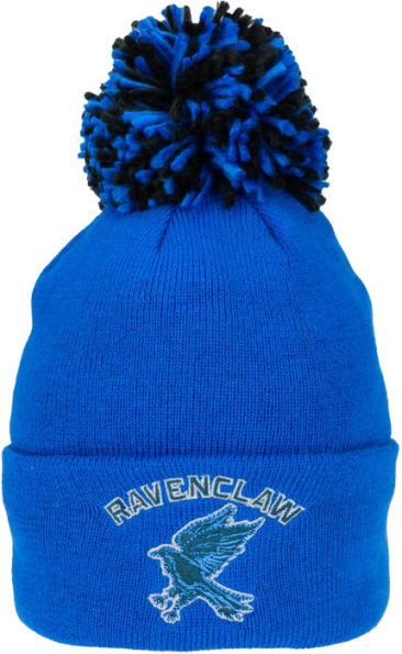 Harry Potter Ravenclaw Cuffed Beanie with Pom and Embroidered Details