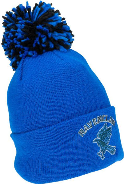 Harry Potter Ravenclaw Cuffed Beanie with Pom and Embroidered Details