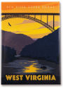 West Virginia Die Cut New River Gorge MAGNET – Reflection in a Pool