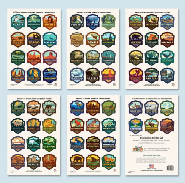 63 NP & 3 Bonus Mini Emblem Sticker Set
