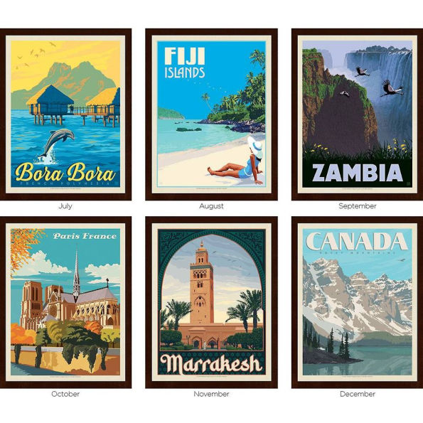 2025 World Travel Wall Calendar