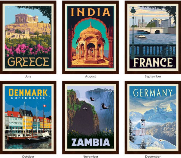 World Travel Calendar 2024 by Anderson Design Group Barnes & Noble®