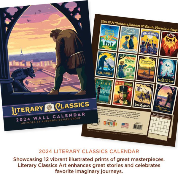 Literary Classics Calendar 2024 by Anderson Design Group Barnes & Noble®