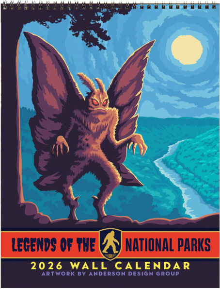 2026 Legends of the National Parks Vintage Art Wall Calendar