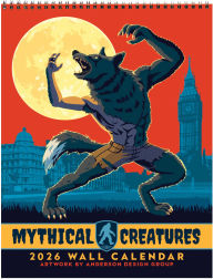 Title: 2026 Mythical Creatures Vintage Art Wall Calendar