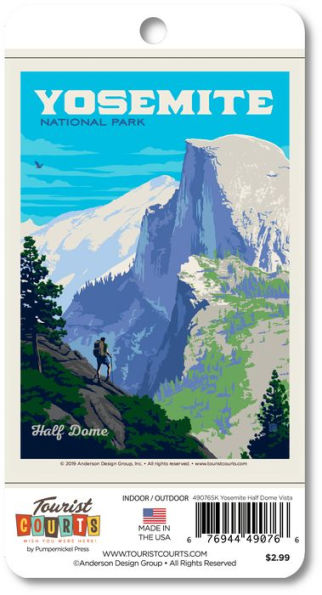 Yosemite NP Half Dome Vista Vertical Sticker