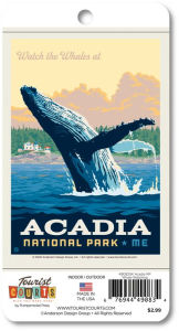 Title: Acadia NP Whale Watching Vertical Sticker