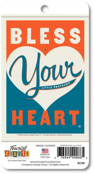 Bless Your Heart Vertical Sticker