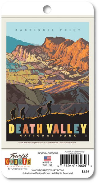 Death Valley NP Zabriskie Point Vertical Sticker