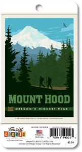 Title: Mount Hood Vertical Sticker