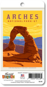 Title: Arches NP Delicate Arch Sunset Vertical Sticker