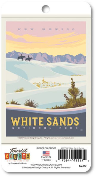 White Sands NP Vertical Sticker