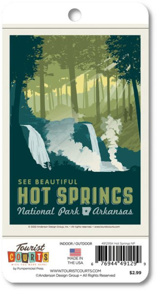 Hot Springs NP Vertical Sticker