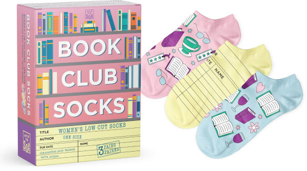 Book Club Socks, 3-Pack