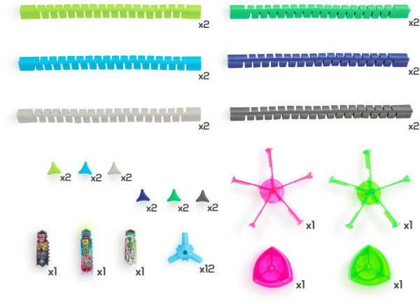 Hexbugs BOTS Nano Land, Sensory Toys for Kids & Cats with Over 40 Pieces & 3 Nano Bots, Toy Playsets & Mini Robot Toy for Kids Ages 3 & Up, Batteries Included