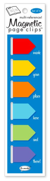 Mark Your Place Arrow page clip bookmarks set of 6