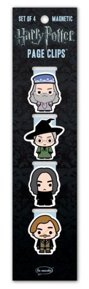 Harry Potter Chibi Professors Page Clip Bookmarks Set of 4