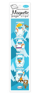 Title: Yeti Page Clip Bookmarks Set of 4