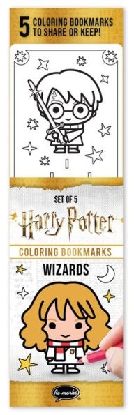 Harry Potter Wizards Coloring Bookmarks Set of 5