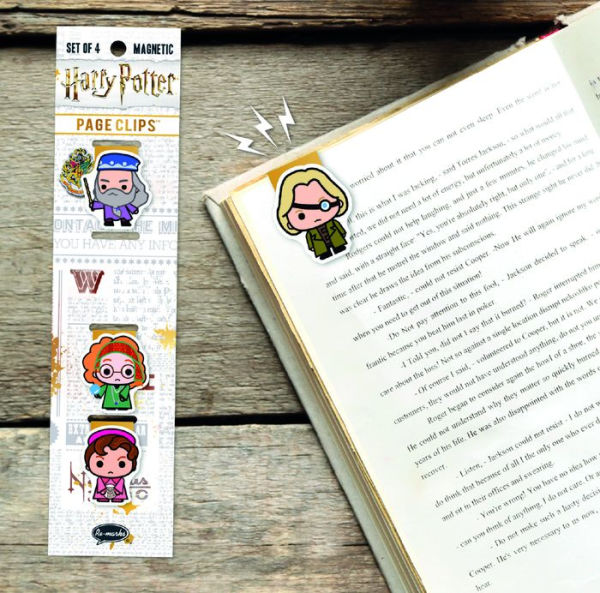 Harry Potter Chibi Professors 2 Page Clip Bookmarks Set of 4