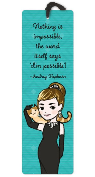 Girlmark Audrey Hepburn Tassel Bookmark