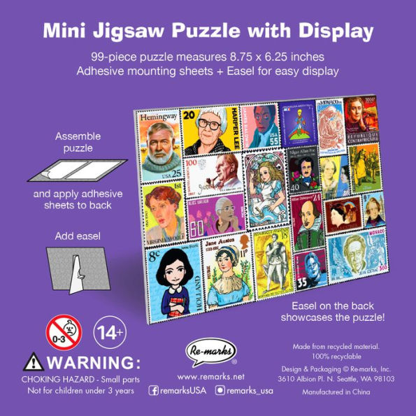 Authors 99-Piece Mini Puzzle Kit