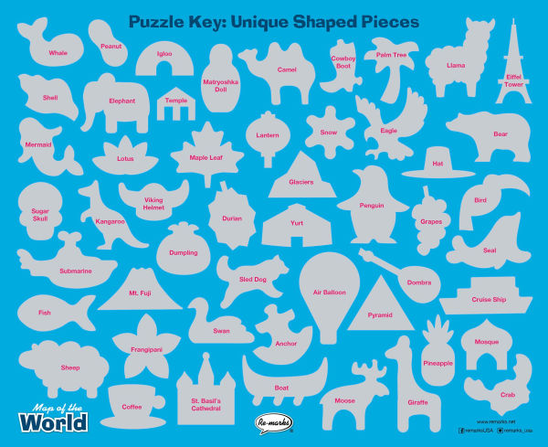 850 Piece Map of the World