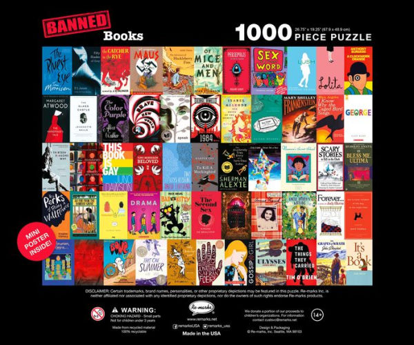 1000 Piece Banned Books Jigsaw Puzzle