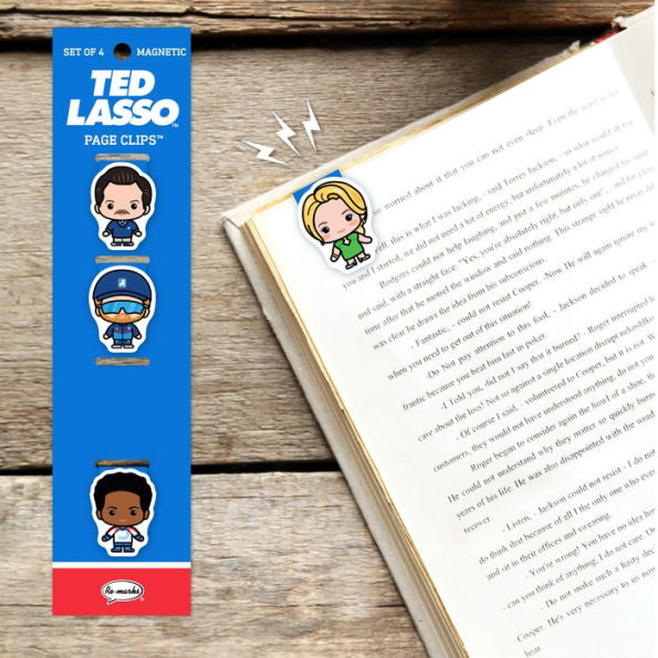 Ted Lasso Page Clip Bookmarks Set of 4