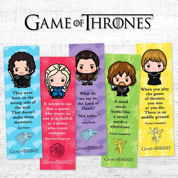 Set of 4 Metal Bookmarks, Game of Thrones