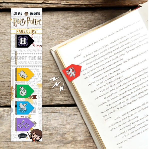 Harry Potter House Arrows Page Clip Bookmarks Set of 6